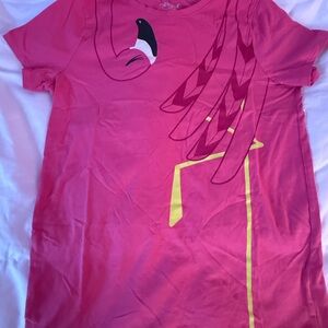 Cat & Jack Pink Flamingo Short Sleeve Tee with Yellow Accent
